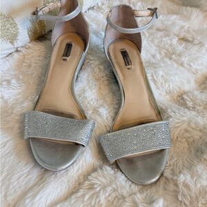 Alex Marie Glittering Silver Sandals